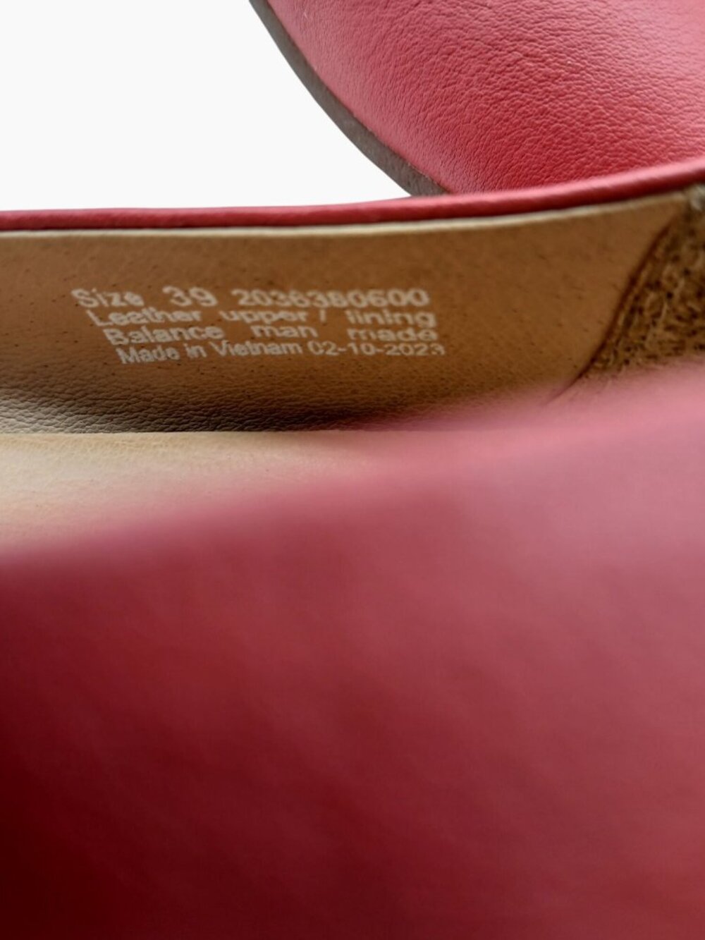 Dansko Larisa Womens Red Leather Flats Size 39 Low Heel Slip-On Removable Insole - Picture 6 of 11